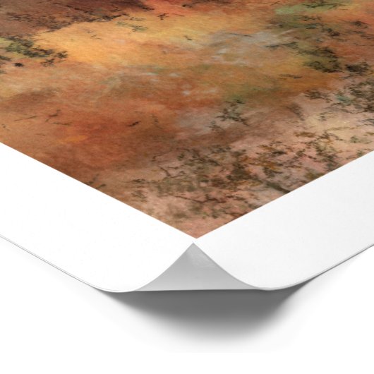 Altes rotes Stall-Malplakat Poster (Ecke)