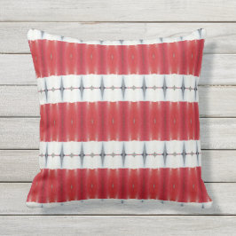 Altes Rotes Weißes Bromblau zurück Kissen