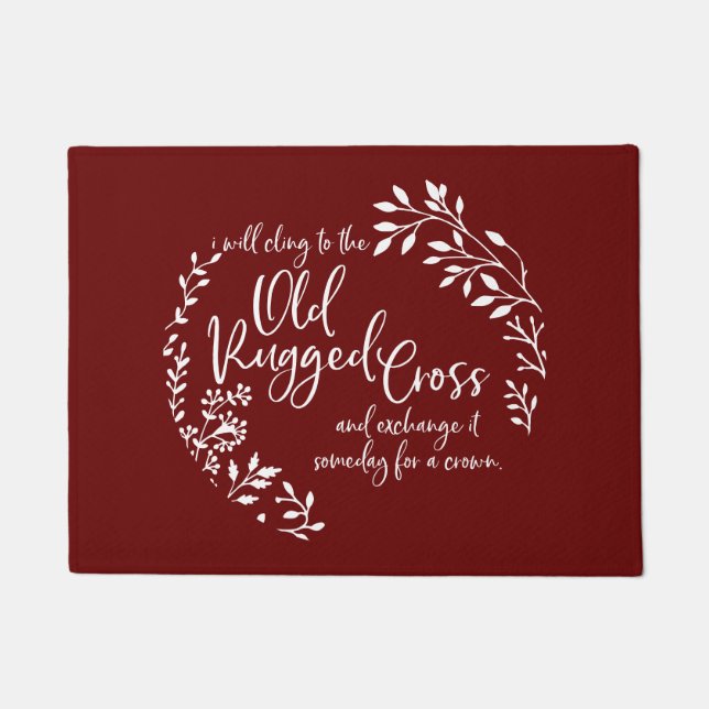 Altes Rugkreuzgekreuzt Fußmatte (Vorderseite)