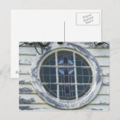 Altes rundes Fenster. Postkarte (Vorne/Hinten)