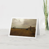 Altes rustikales Bauernhaus Landschaft Karte (Vorderseite)