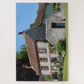 Altes Rustikales Landhaus Landschaft Puzzle (Vertikal)