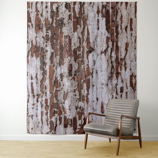 Altes rustikales Party mit rotem Ziegelstein Wandteppich (Beispiel)