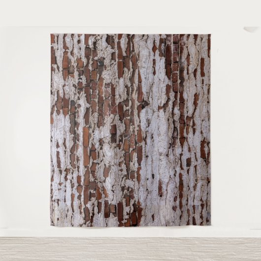 Altes rustikales Party mit rotem Ziegelstein Wandteppich (Vorderseite)