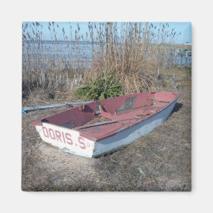 Altes Rustikales Row-Boot Magnet