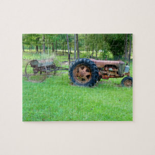 Altes Rusty Farm Tractor Jigsaw Puzzle