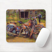 Altes Rusty Motorrad Kunstvoll wandern Mousepad (Mit Mouse)