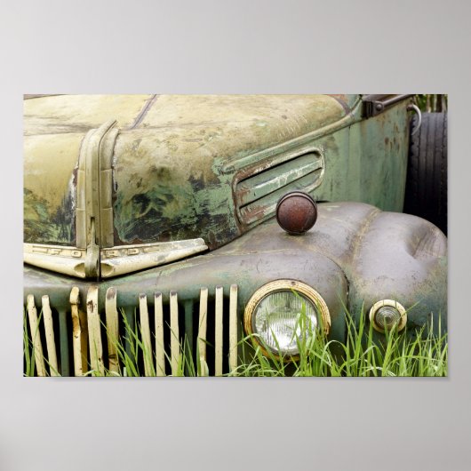 Altes Rusty Truck Hood Poster (Vorne)