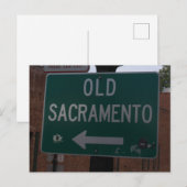 Altes Sacramento Postkarte (Vorne/Hinten)