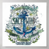 Altes Sailor Anchor Poster (Vorne)