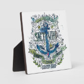 Altes Sailor Anchor Poster Fotoplatte (Vorderseite)