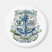 Altes Sailor Anchor Poster Magnet (Vorne)