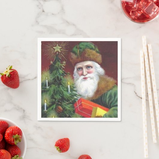 Altes Saint-Nick Serviette (Beispiel)