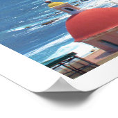 Altes San Juan am Meer II Poster (Ecke)