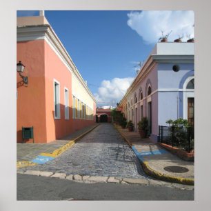 Altes San Juan Puerto Rico Gerahmtes Foto Poster