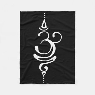 Altes Sanskrit Atme Om Symbol Yoga Buddhismus M Fleecedecke