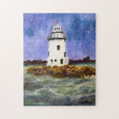 Altes Saybrook Leuchtturm Maureen Girard Ocean Puzzle (Vertikal)