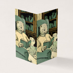 Altes Schaf las ein Buch an ein junges Schaf