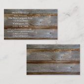 Altes Scheunen-Tür-Holz Visitenkarte (Vorne/Hinten)