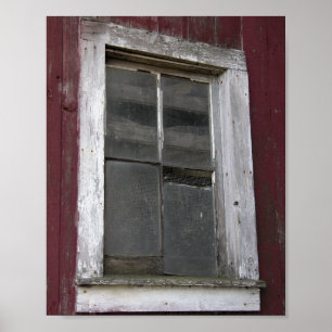 Altes Scheunenfenster Poster