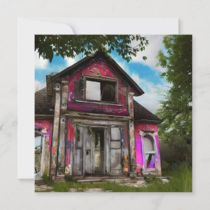 Altes Scheunenhaus in der Nähe des Waldes