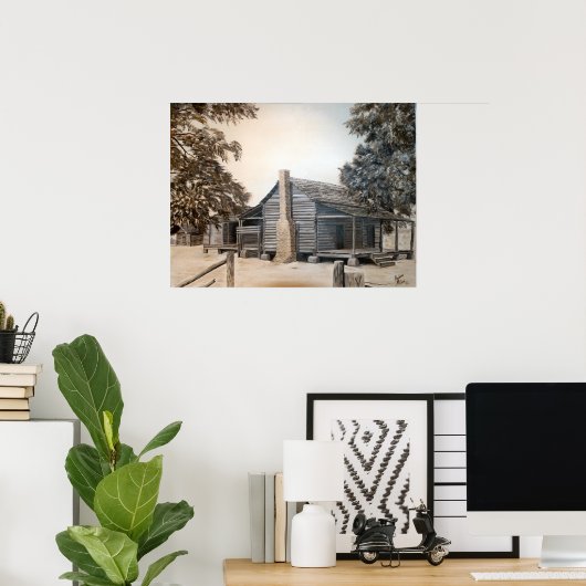 Altes Scheunenhaus Poster (Heimbüro)