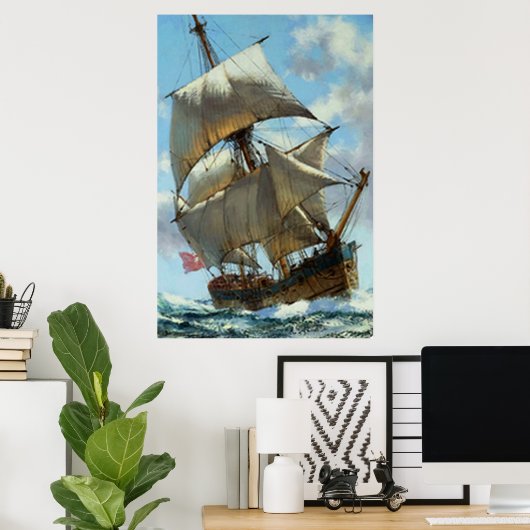 Altes Schiff Poster (Heimbüro)