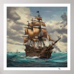 Altes Schiff Poster