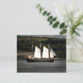 Altes Schiff Postkarte (Stehend Vorderseite)