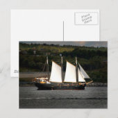 Altes Schiff Postkarte (Vorne/Hinten)