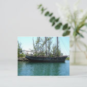 Altes Schiff Postkarte (Stehend Vorderseite)