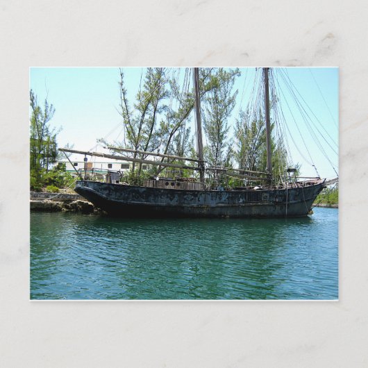 Altes Schiff Postkarte (Vorderseite)