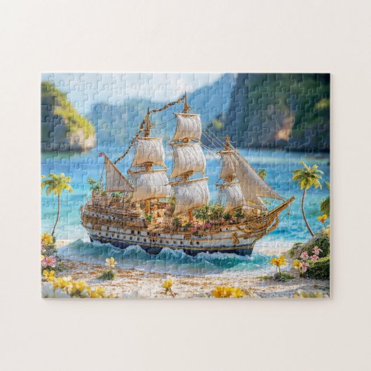 Altes Schiff Puzzle (Horizontal)