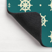 Altes Schiffsradraster Mousepad (Ecke)