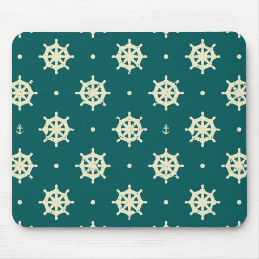 Altes Schiffsradraster Mousepad (Vorne)