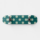 Altes Schiffsradraster Skateboard (Horizontal)