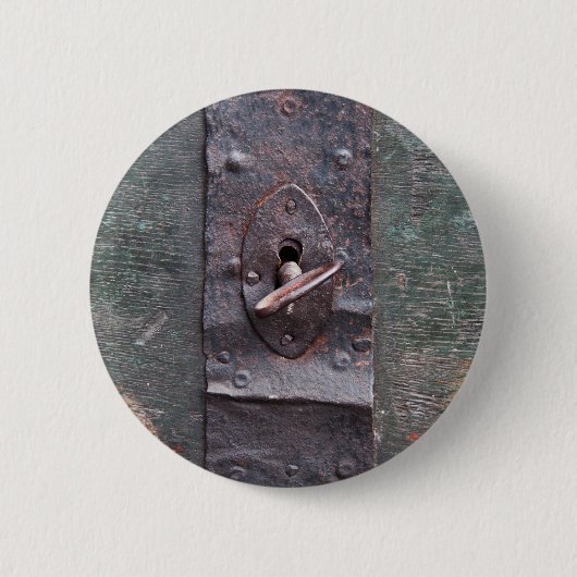 Altes Schloss mit Schlüssel Button (Vorderseite)