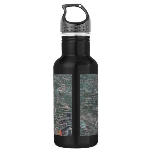 Altes Schloss mit Schlüssel Edelstahlflasche (Rückseite)