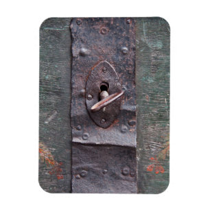 Altes Schloss mit Schlüssel Magnet