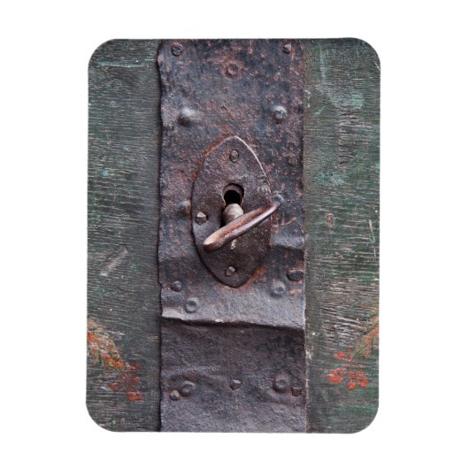 Altes Schloss mit Schlüssel Magnet (Vertikal)