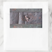 Altes Schloss mit Schlüssel Rechteckiger Aufkleber (Tasche)