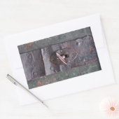 Altes Schloss mit Schlüssel Rechteckiger Aufkleber (Umschlag)