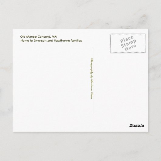 Altes Schloss Postkarte (Rückseite)