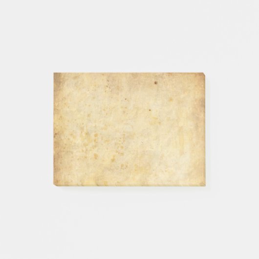 Altes schmutziges Pergamentpapier Post-it Klebezettel (Vorderseite)