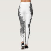 Altes Schönheitsschwarzes ein Weiß Leggings (Rückseite)