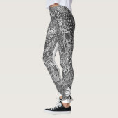 Altes Schönheitsschwarzes ein Weiß Leggings (Links)