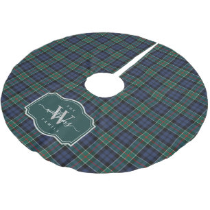 Altes schottisches Clan Colquhoun-Tartan Plaid Polyester Weihnachtsbaumdecke