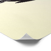 Altes Schulauto mit Retro-Text. Poster (Ecke)