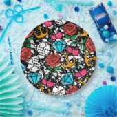 Altes Schulmuster Pappteller (Party)