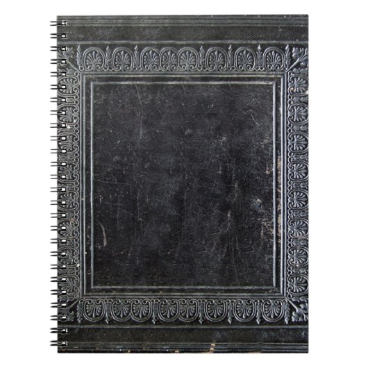 Altes Schwarzes Antiquarisches Buch (Vorderseite)